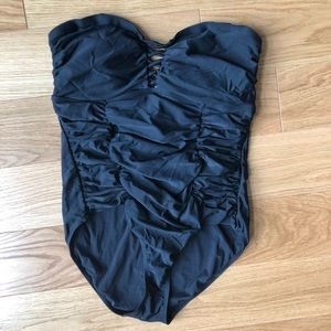 Torrid bathing suit black one piece 1x